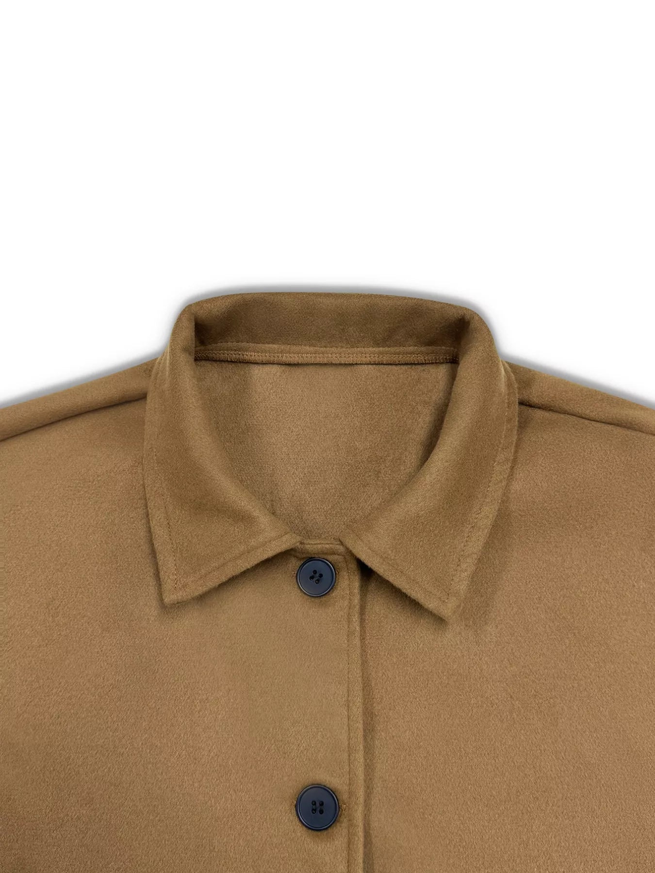 Sarah Express Women's Plus Size Button-Down Cropped Outerwear Jacket