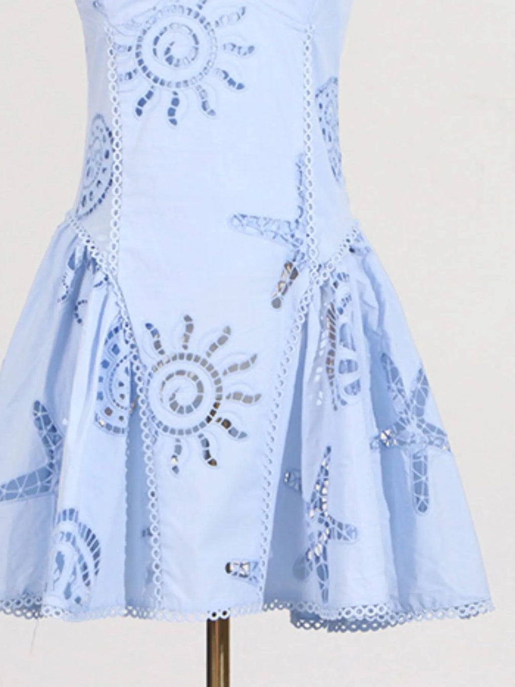 Sarah Express Women's Hollow Out Adjustable Strap Mini Dress