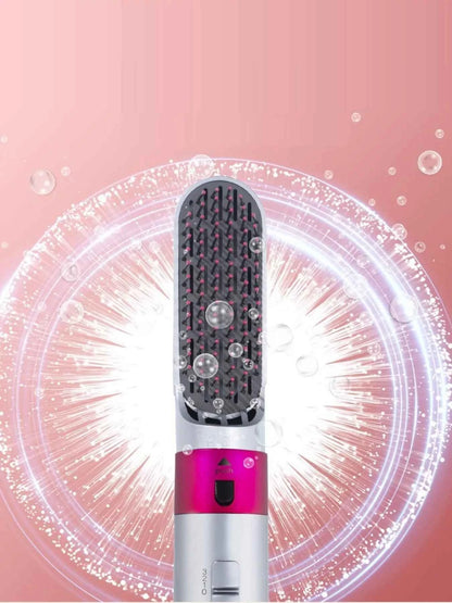 Sarah Express 5-in-1 Multifunctional Hot Air Brush Hair Dryer Styler Volumizer Hot Pink European plug