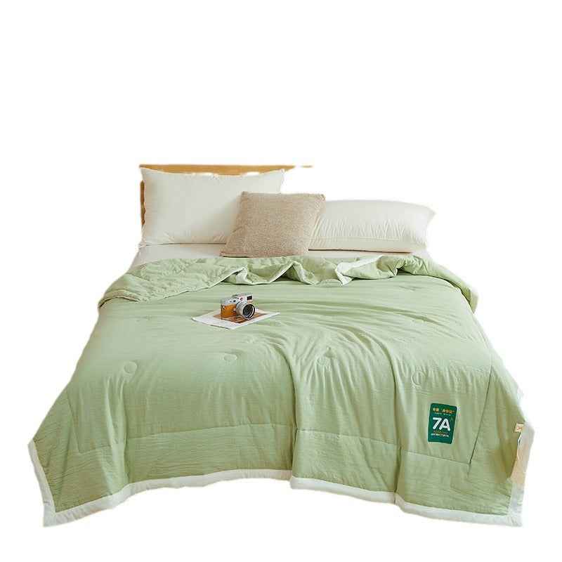 Sarah Express Antibacterial Raw Cotton Washable Summer Cool Quilt - Lightweight Breathable Bedding