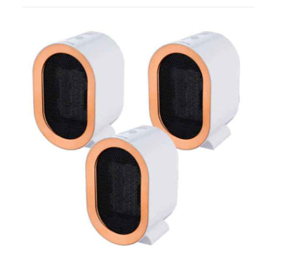 Sarah Express Mini Portable Desktop Heater - PTC Ceramic Electric Space Heater for Home Office White3pcs US