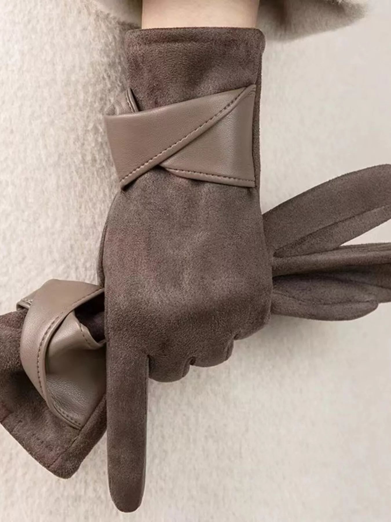 Sarah Express Lightweight Touchscreen Gloves - Winter Warm Texting Gloves for Women Men Brown ONESIZE