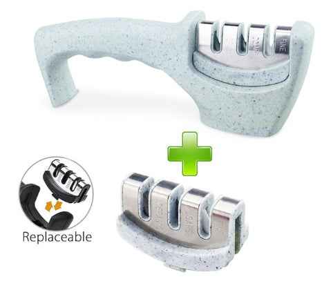 Sarah Express Premium Diamond Tungsten Steel Knife Sharpener - Professional Kitchen Blade Sharpening Tool Marble Set