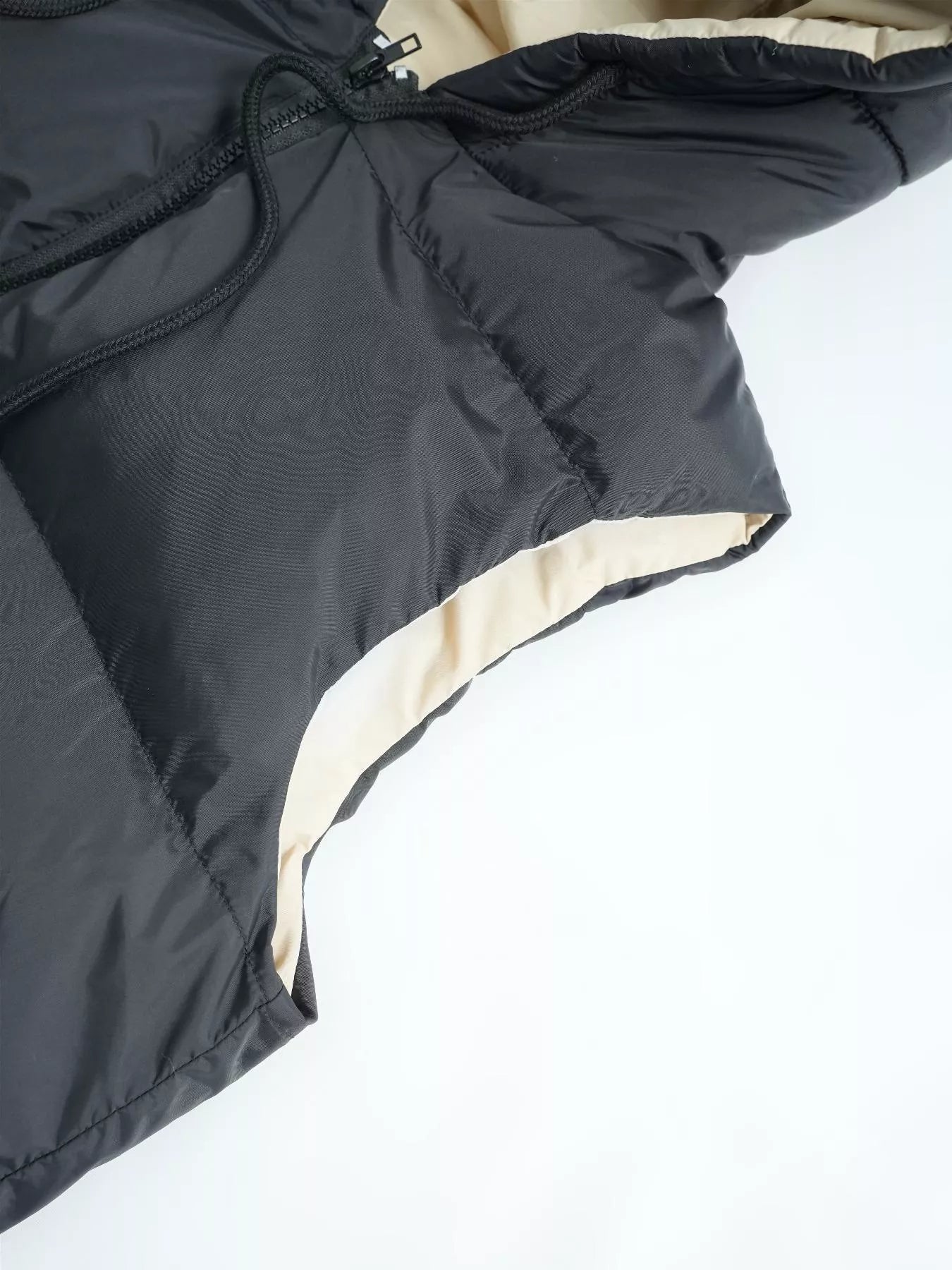 Sarah Express Women's Longline Padded Hooded Vest Coat