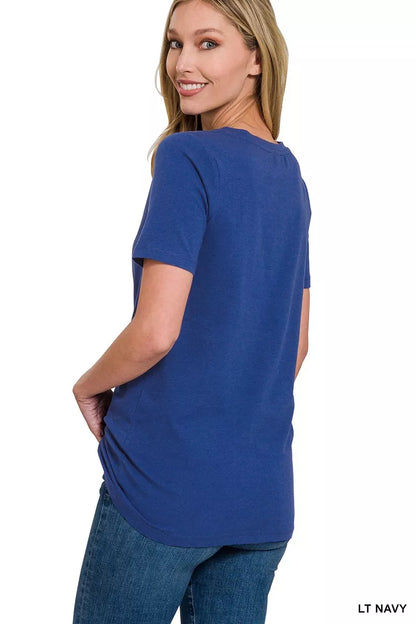 Sarah Express Women's V-Neck Short Sleeve T-Shirt