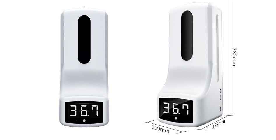 Sarah Express Automatic Touchless Soap Dispenser with Infrared Temperature Measurement