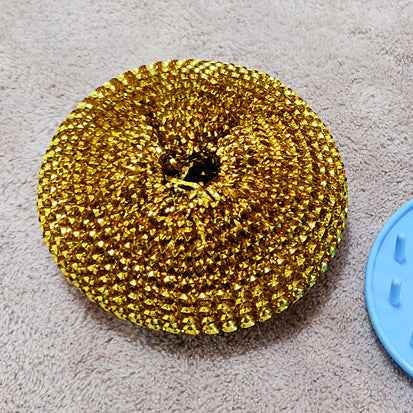 Sarah Express Kitchen Soap Dispensing Palm Brush Cleaner - Multifunctional Push-Type Dish Scrubber with Detergent Dispenser