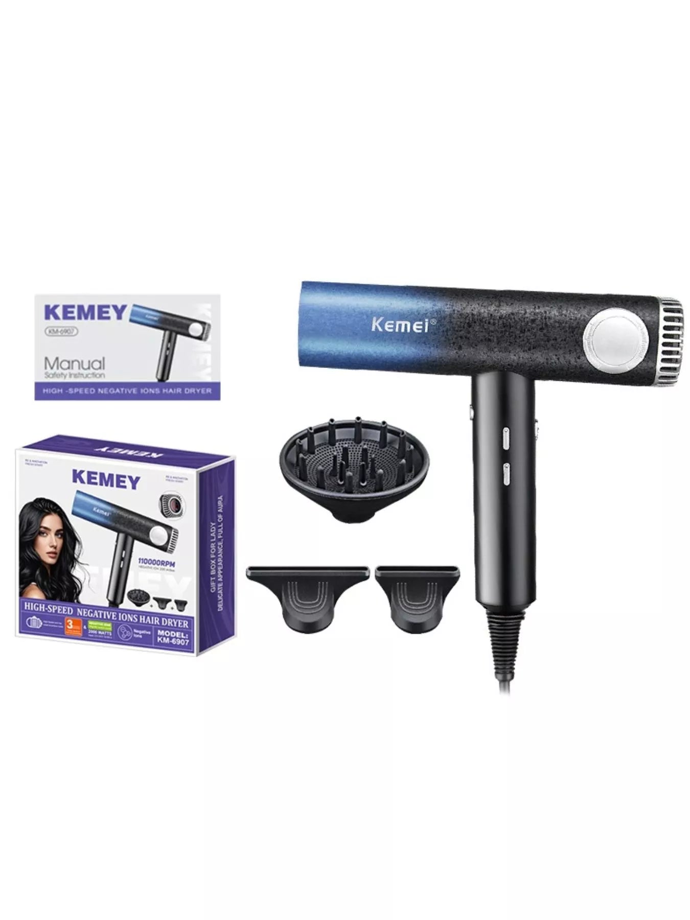 Sarah Express Professional High-Speed Ionic Hair Dryer with Negative Ion Technology