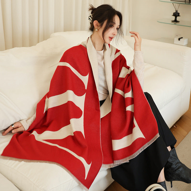 Sarah Express Women's Oversized Imitation Cashmere Winter Scarf Warm Wrap
