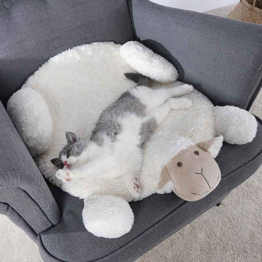 Sarah Express Sheep Shaped Floor Mat Chenille Carpet Cushion Pad Home Decor