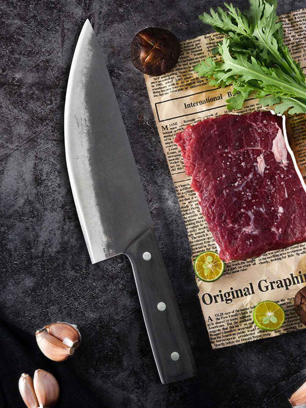 Sarah Express Professional 8-Inch Fish Boning Knife - High Carbon Steel Kitchen Butcher Knife