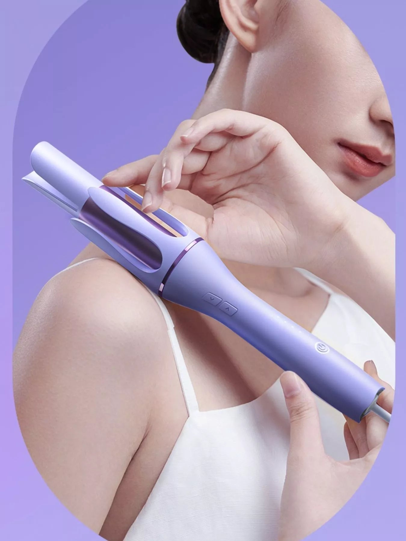 Sarah Express Automatic Hair Curler - Professional Rotating Curling Iron for Effortless Waves & Curls