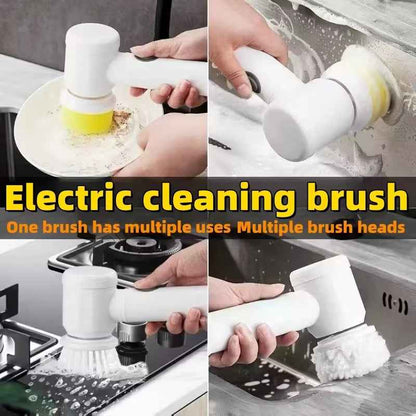Sarah Express 5-in-1 Electric Cleaning Brush - Cordless Power Scrubber for Bathroom, Kitchen & Home Cleaning