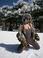 Sarah Express Long Sleeve Bodysuit Suspender Style Fitted Spandex