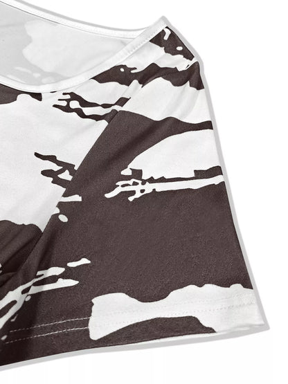 Sarah Express Women's Plus Size Square Neck Short Sleeve Dress