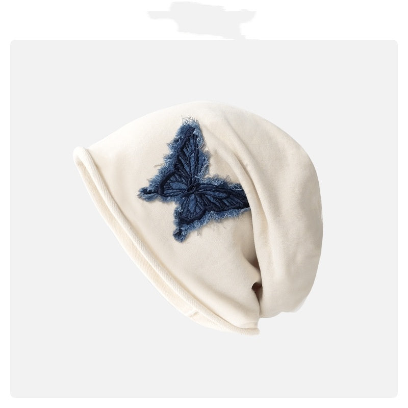 Sarah Express Retro Butterfly Dome Cap Women's Acrylic Sun Protection Hat