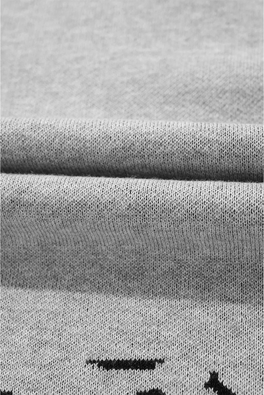 Sarah Express Women's Leopard Print Mock Neck Dropped Shoulder Sweater