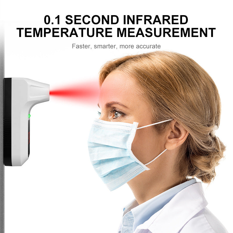 Sarah Express Wall-Mounted Infrared Thermometer with Alarm - Non-Contact Temperature Scanner