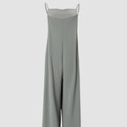 Sarah Express Women's Sleeveless Wide Leg Jumpsuit with Pockets Adjustable Strap Casual Summer Overall