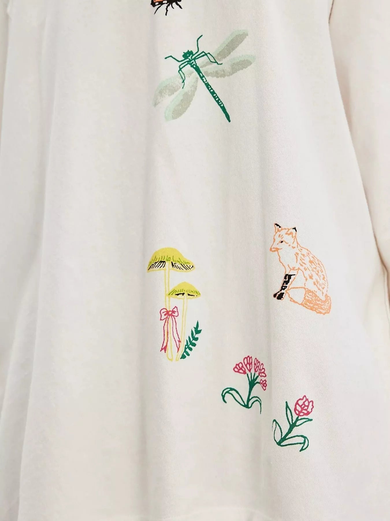 Sarah Express Women's Embroidered Crew Neck Long Sleeve Sweatshirt