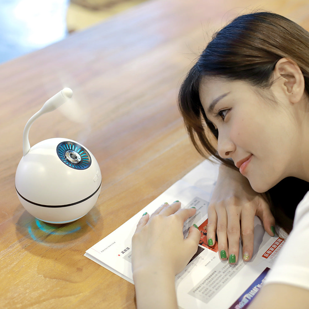 Sarah Express Rechargeable Mini Ultrasonic Aroma Humidifier Diffuser with LED Light - 300ML