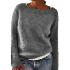 Women's Knit Sweater Casual Plain Fine Wool Moderate Thickness Long Sleeve