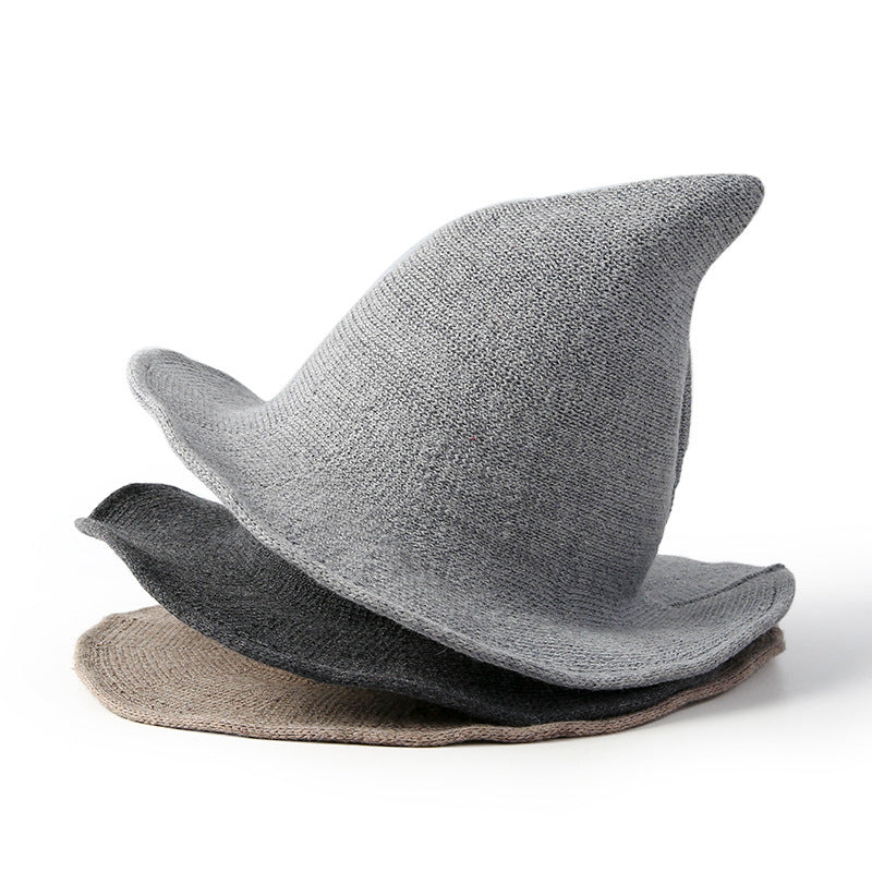 Sarah Express Wool Witch Wizard Hat Wide Brim High Crown Hand-Painted