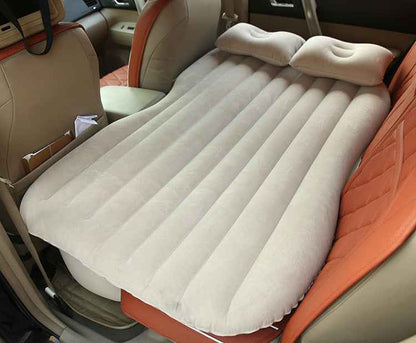 Sarah Express Premium Car Travel Bed - Universal Fit SUV Backseat Air Mattress with Pump cream coloure