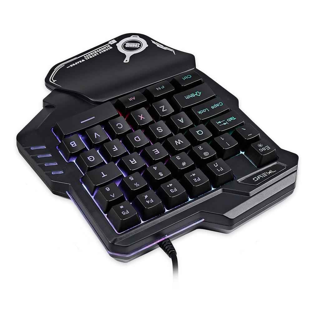 Sarah Express One-Handed RGB Mechanical Gaming Keyboard - Backlit Portable Mini Keypad Controller