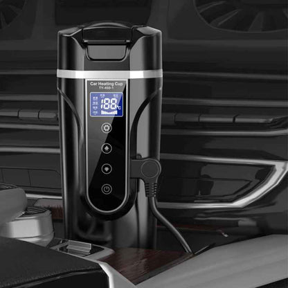 Sarah Express Smart Car Heating Bottle 400ml Digital Display Portable Electric Thermos for Vehicles
