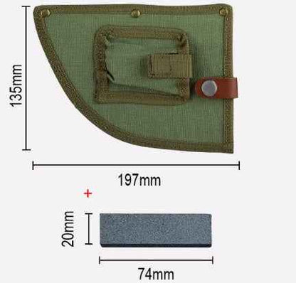 Sarah Express Premium Hand-Forged Stainless Steel Chef's Cleaver - Professional Kitchen Knife Sheath stone set