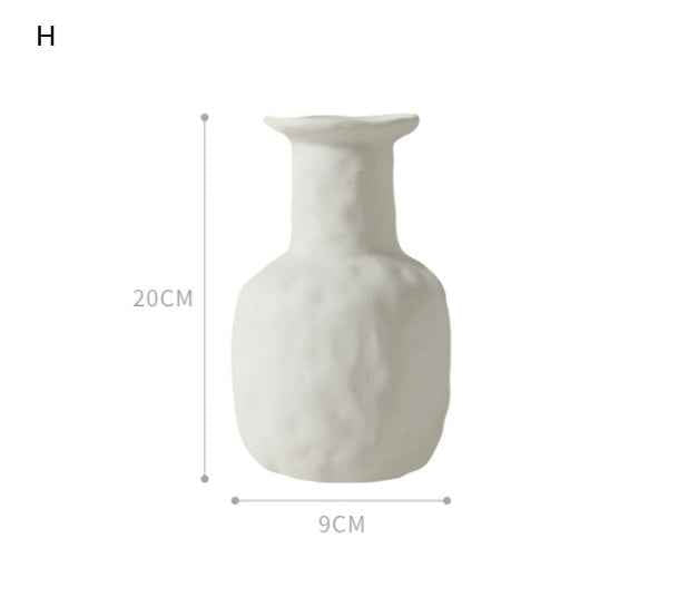 Sarah Express Nordic Minimalist Ceramic Vase - Modern Home Decor Art Piece H
