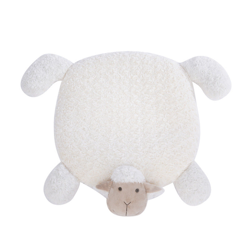 Sarah Express Sheep Shaped Floor Mat Chenille Carpet Cushion Pad Home Decor