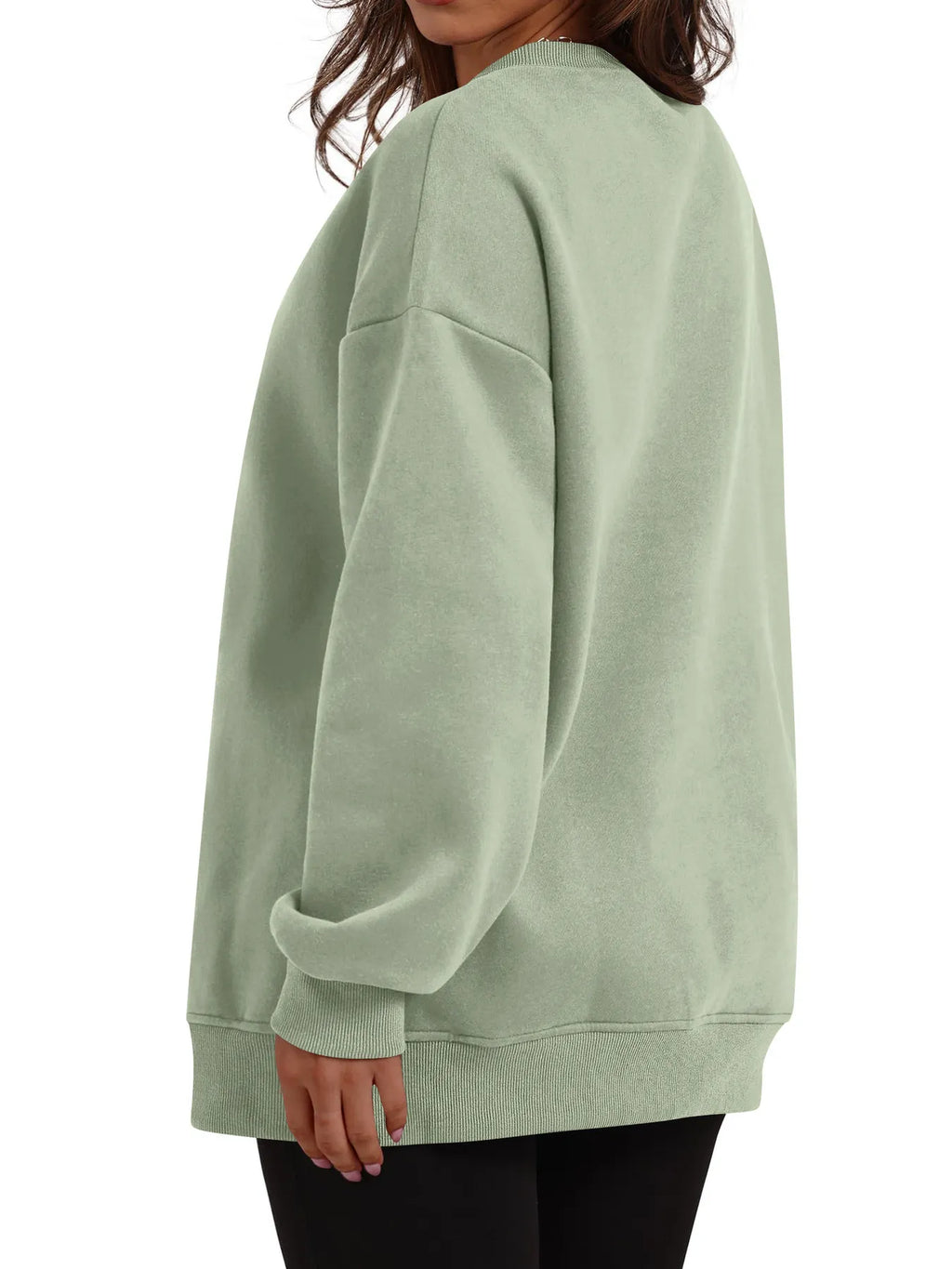 Sarah Express Women's Oversized Long Sleeve Crewneck Sweatshirt