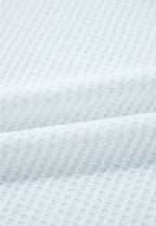 Sarah Express Women's Waffle-Knit Leopard V-Neck Long Sleeve Blouse