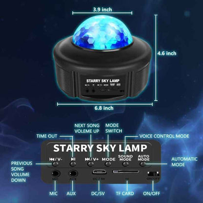 Sarah Express Bluetooth Starry Sky Projector Night Light with Music Speaker - LED Galaxy Projector