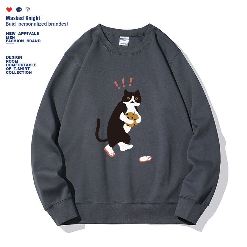 Sarah Express Women's Solid Color Graphic Print Hoodie Long Sleeve Casual Fall Winter Sweatshirt