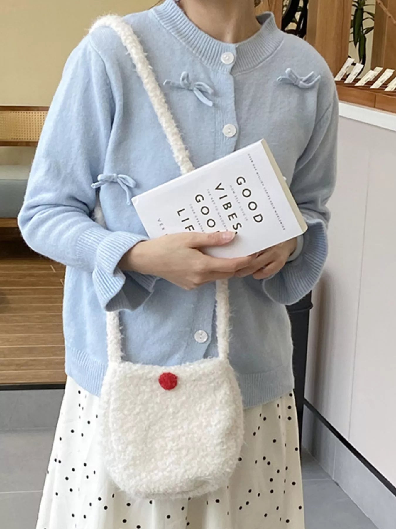 Sarah Express Women's Lightweight Fluffy Crossbody Bag