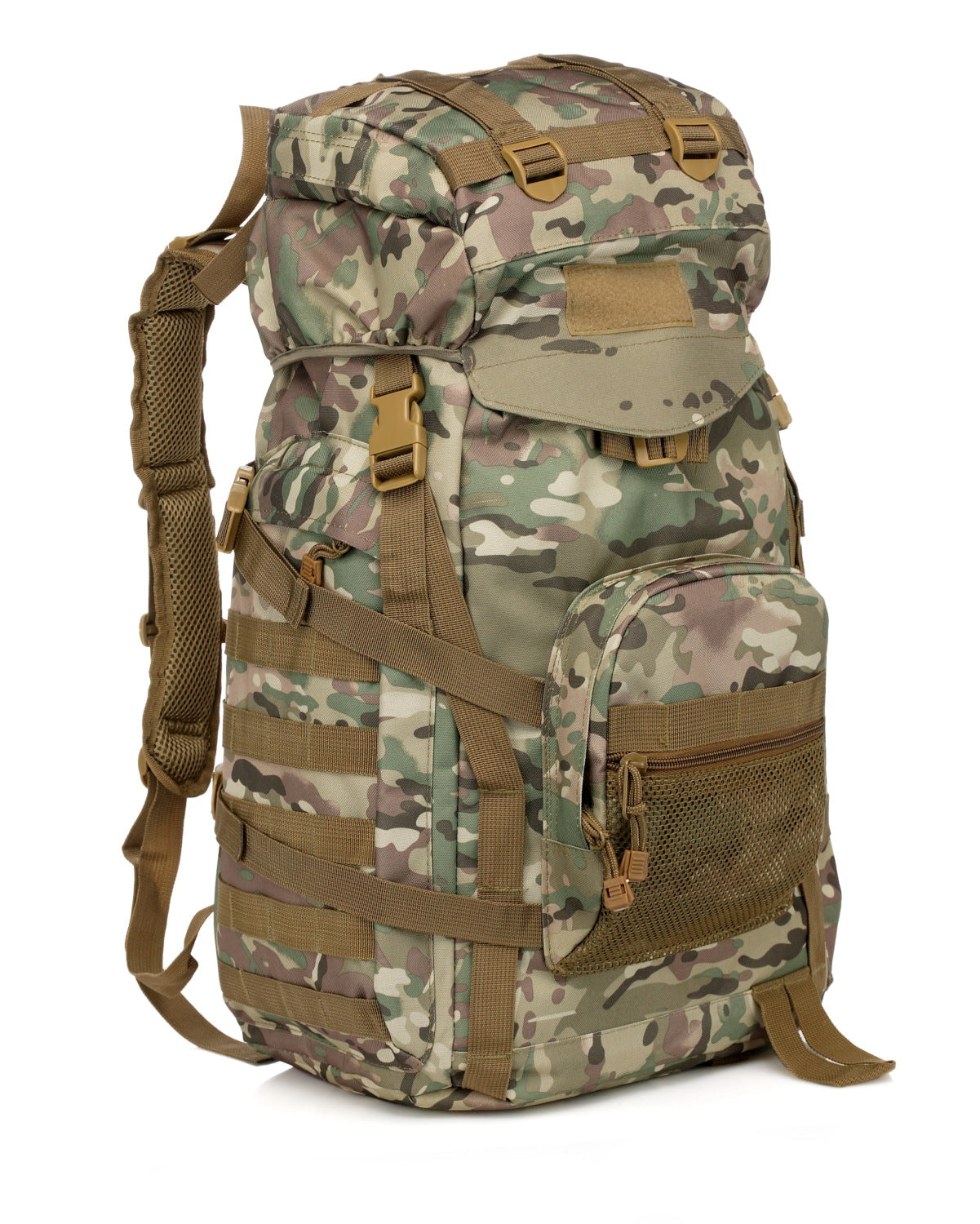 Sarah Express 60L Tactical Camouflage Backpack – Waterproof Hiking & Camping Travel Bag CP Camouflage