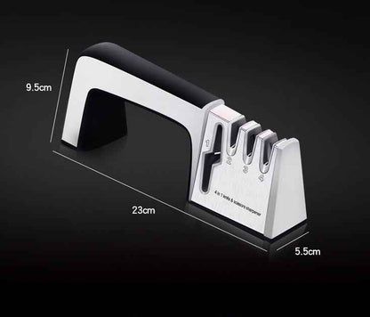 Sarah Express Professional Knife Sharpener - 3-Stage Blade Sharpening Tool for Kitchen Knives