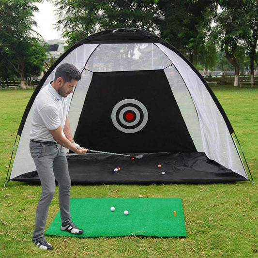 Golf Practice Net Hitting Cage - Portable Training Equipment for Backyard & Outdoor Practice