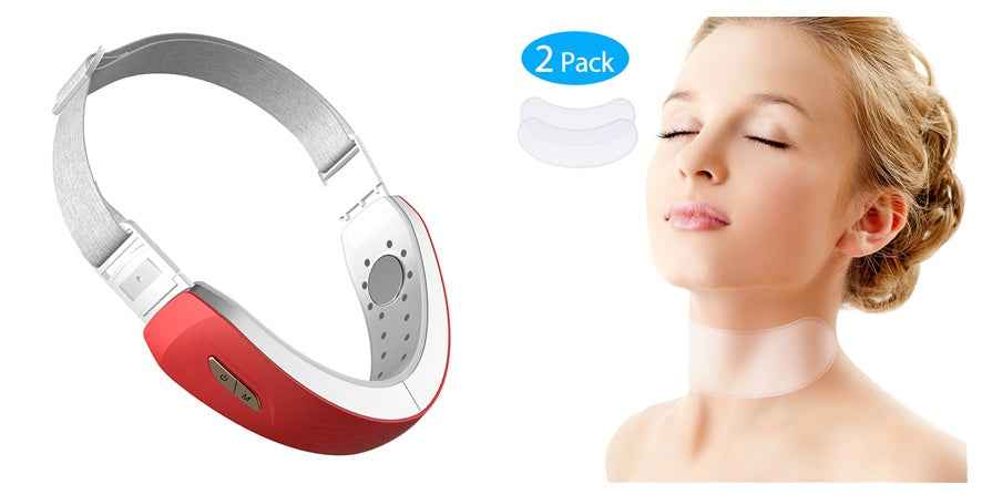 Sarah Express LED Photon Therapy Face Massager - V-Shape Lifting Facial Massager with EMS Microcurrent & Blue Light