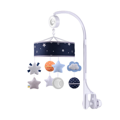 Sarah Express Musical Baby Crib Mobile with Rotating Stars - Soothing Nursery Toy Blue