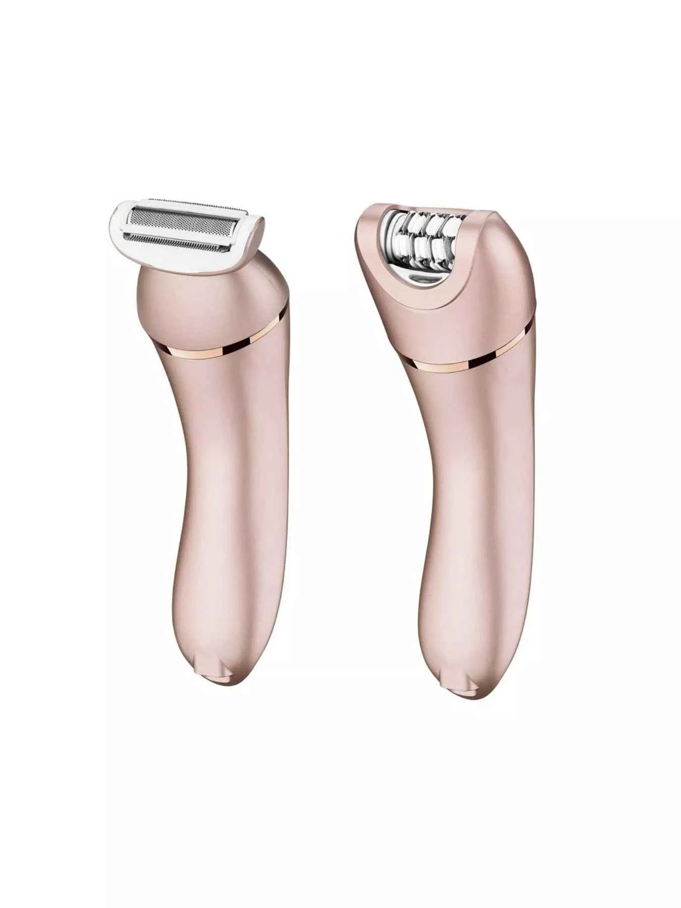 Sarah Express Women's Electric Hair Removal Epilator - Multi-Functional Rechargeable Body Hair Remover Rose Gold One Size