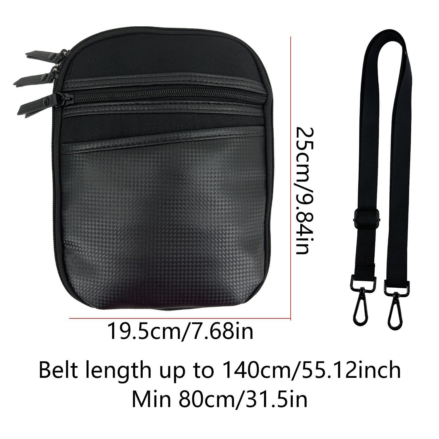 Sarah Express Magnetic Quick Release Holster Crossbody Shoulder Bag for Men – Lightweight Oxford Cloth Black B model 27 X 20 X 5.5