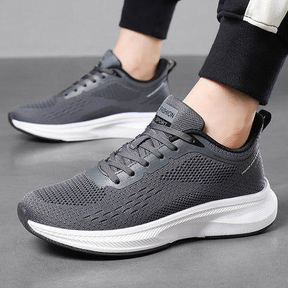 Sarah Express Men's Breathable Mesh Casual Sneakers – Lightweight Travel Shoes
