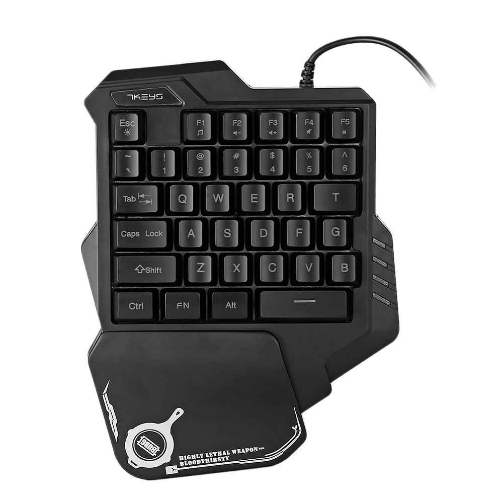 Sarah Express One-Handed RGB Mechanical Gaming Keyboard - Backlit Portable Mini Keypad Controller