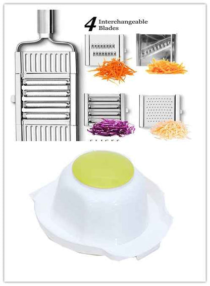 Sarah Express Professional Stainless Steel Grater Vegetable Fruit Slicer Peeler Kitchen Tool 4pcs set Hand guard
