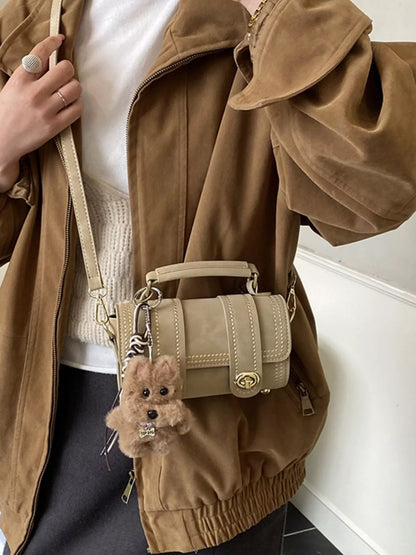 Sarah Express Women's Mini Barrel Crossbody Bag PU Leather