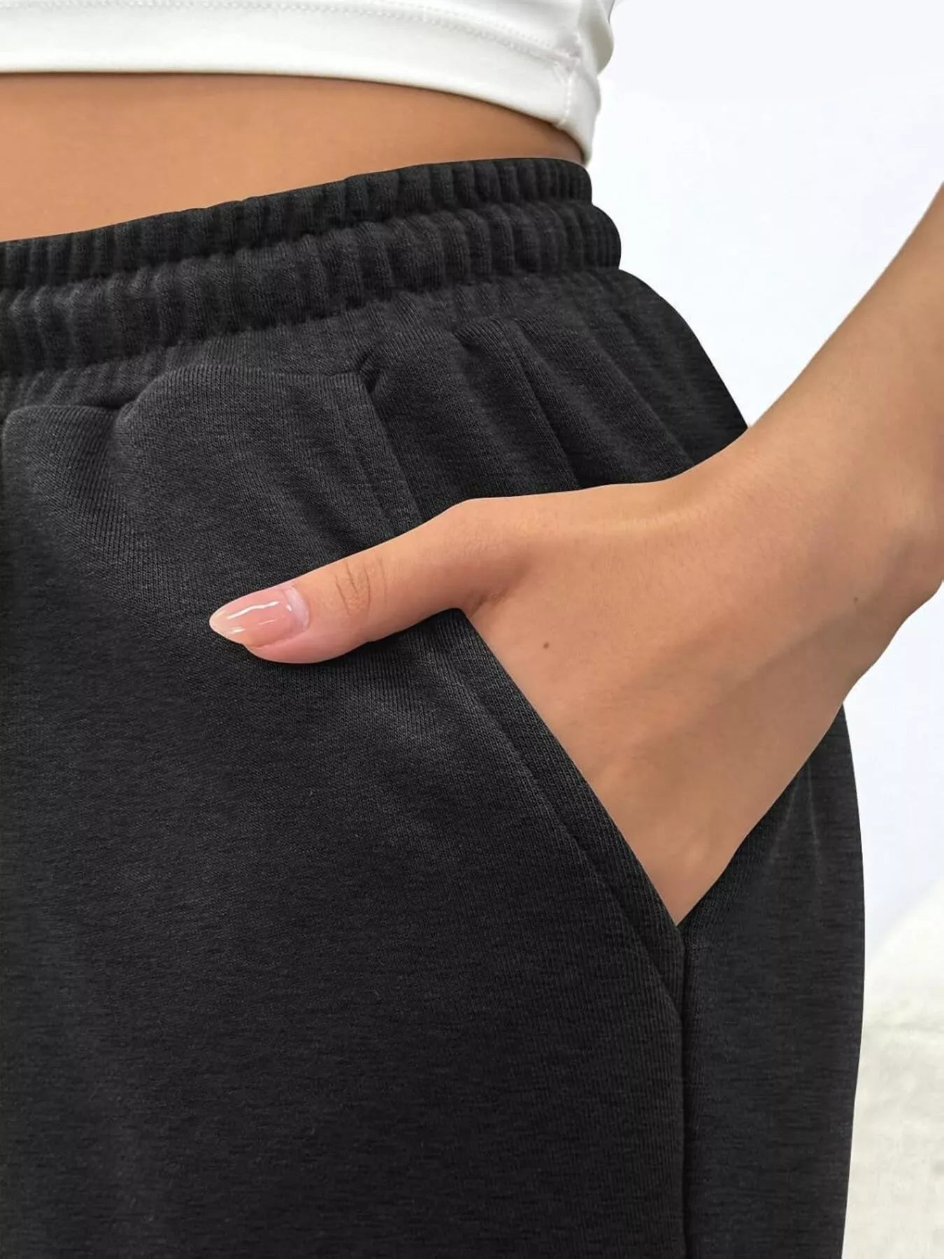 Sarah Express Women's Drawstring Waist Joggers - Casual Cotton Sweatpants with Pockets